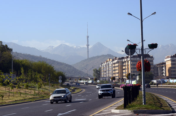 The Almaty TV Tower on Kok-tobe