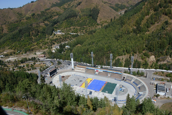 Medeu Stadium from the Cable Car