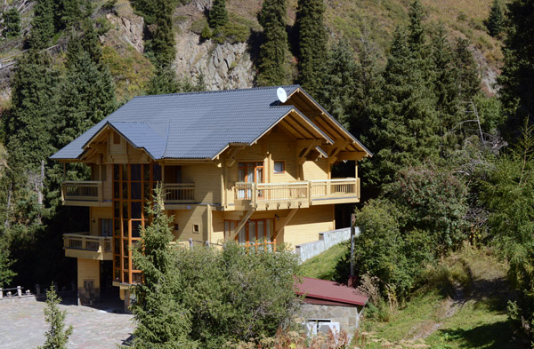 Alpine chalet, Shymbulak mountain resort village