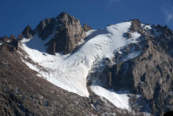 Glacier of Peak Chakalov above the Talgar Valley