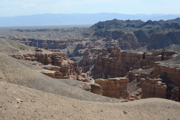 Looking east to the deepest and most impressive part of Sharyn Canyon