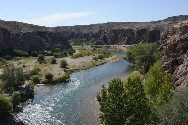 Sharyn River from the A351 bridge west of Aqsay