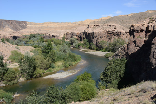 The waters of the Sharyn River eventually end up in Lake Balkash