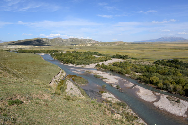 Kegen River nearing the Kyrgyzstan border