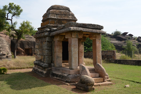 One of three small shrines outside the Ravanaphadi, Aihole