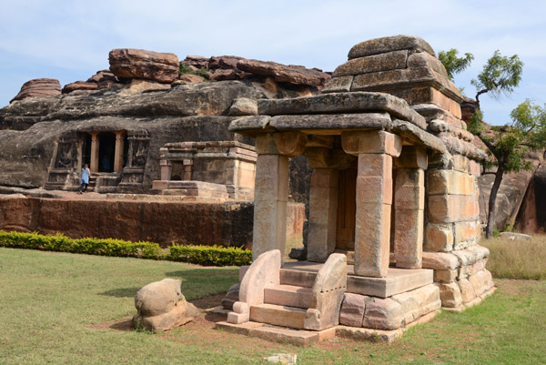 One of three small shrines outside the Ravanaphadi, Aihole