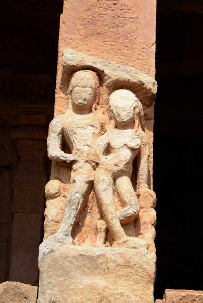 Semi-erotic couple, Durga Temple