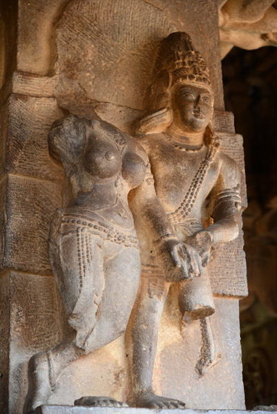 Damaged sculpture, Durga Temple
