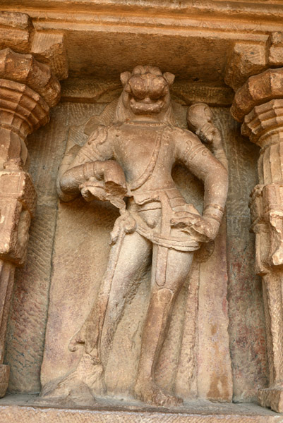 Lion-headed Narasimha, Aihole Durga Temple
