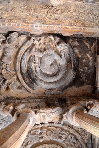 Porch ceiling of the Durga Temple