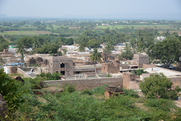 Fortress-like new construction in Aihole Town, Karnataka