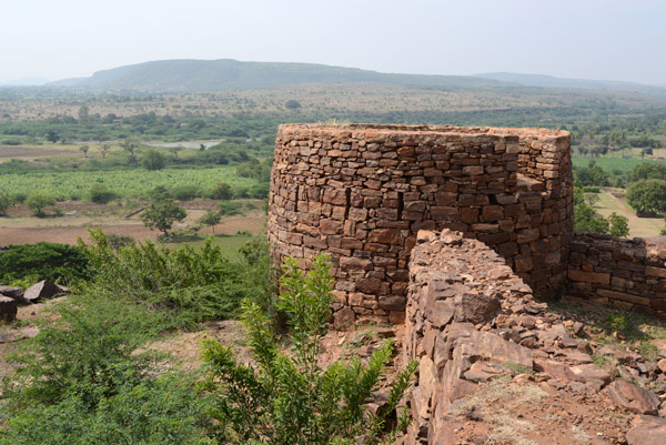 Fortifications on Meguti Hill, Aihole, Karnatka