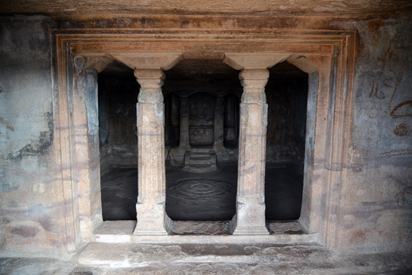 Vestibule, Jain Cave Temple, Meguti Hill