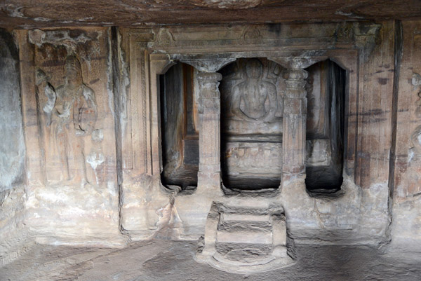 Interior of the Meguti Hill Jain Cave Temple, Aihole