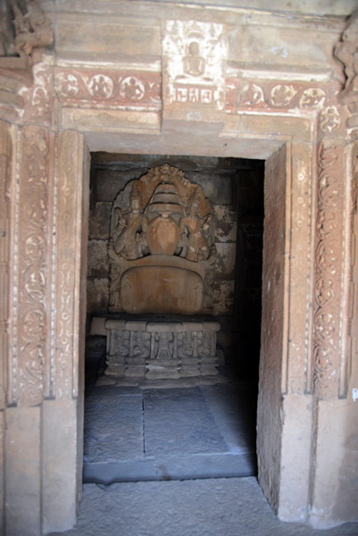Interior sanctuary, Aihole Jain Temple