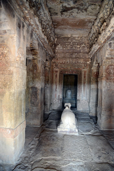 Interior with Nandi and Linga, Mallikarjuna