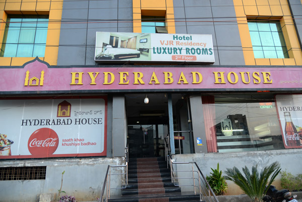 The driver took me to this place before my flight for Hyderabadi Biryani