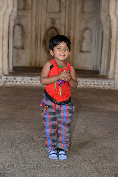 Child at the Ibrahim Rouza, Bijapur