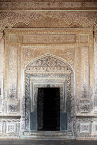 Highly decorated doorway to the Mausoleum