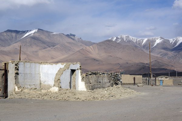 Much of the village of Karakul is rubble