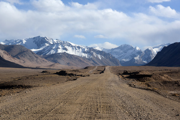 Ugh...the Pamir Highway becomes a washboard dirt road
