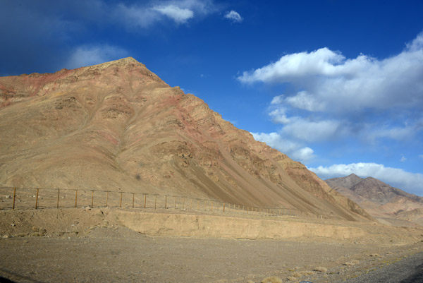Utility lines along the Pamir Highway