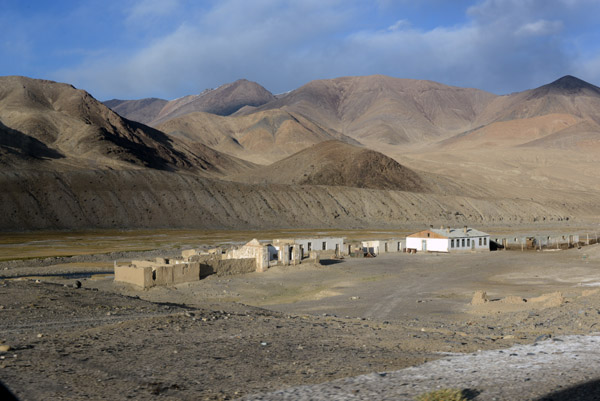 Roadside village of ruins along the Pamir Highway