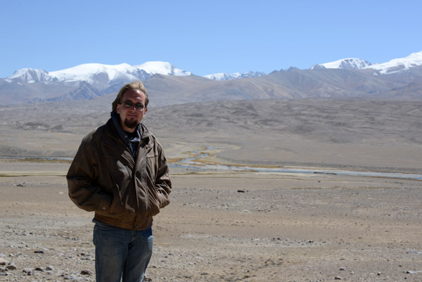 Steven with Pamir River and Afghanistan