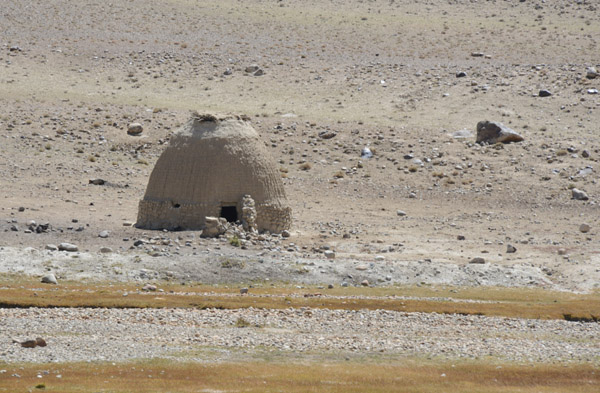 An interesting beehive shaped hut, Pamir Valley, Aghanistan