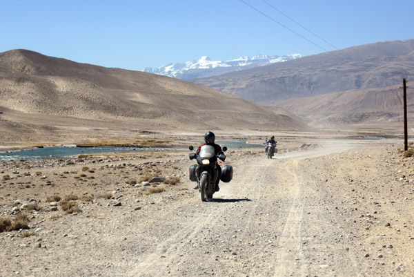Motorcycle Tourists, Pamir Valley, Tajikistan