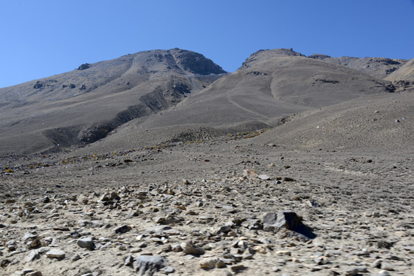 Mountains on the Tajikistan side of the Pamir Valley, here hills compared to the Hindu Kush