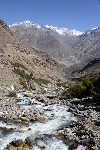 Pamir River north of the Wakhan Valley