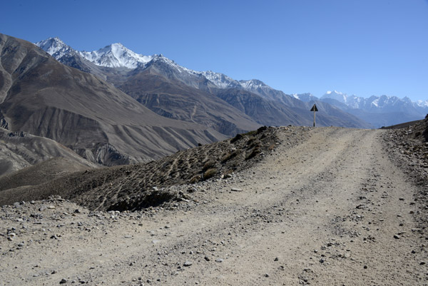 The scenic Tajik road connecting the Pamir Highway to the Wakhan Valley
