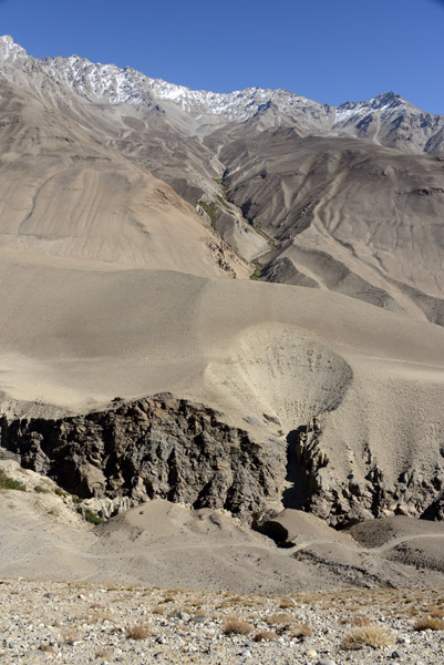 An interesting eroded gulley, Wakhan Valley, Afghanistan