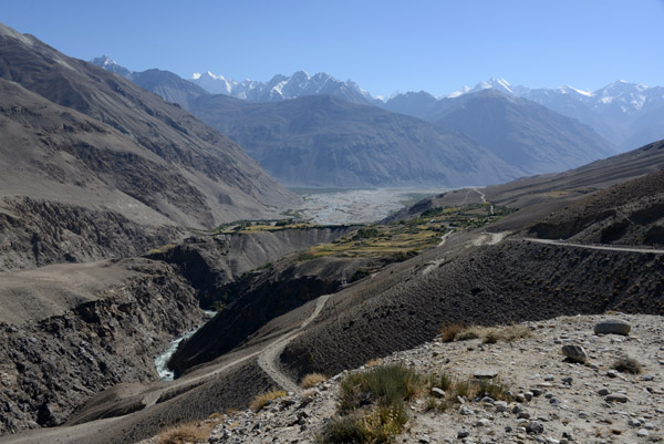 The Pamir Valley as it descends to meet the larger Wakhan Valley