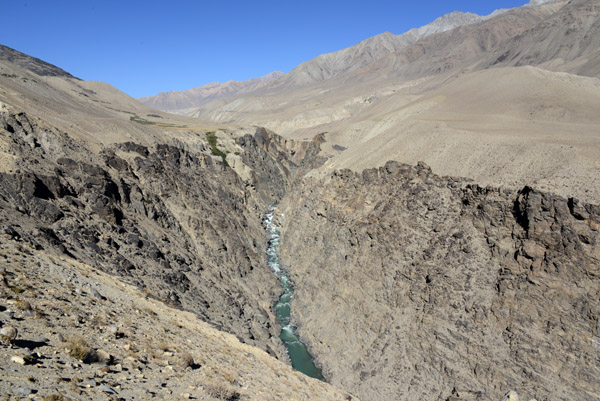 The final canyon carved by the Pamir River just before it reaches the Wakhan Valley