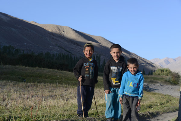 Three young boys, Langar, Wakhan Valley