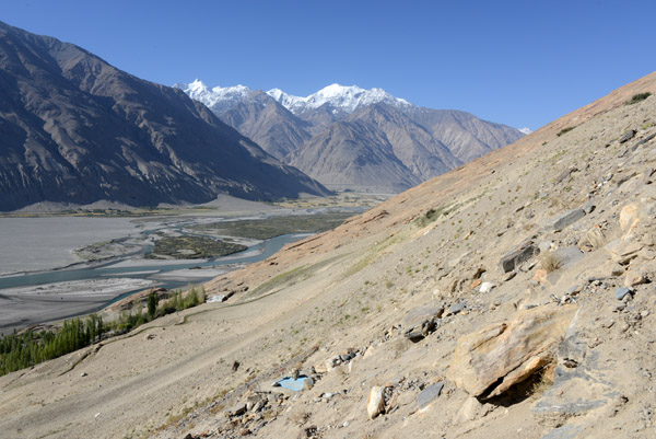 As we climb up towards the castle, the views of the Wakhan Valley get better and better