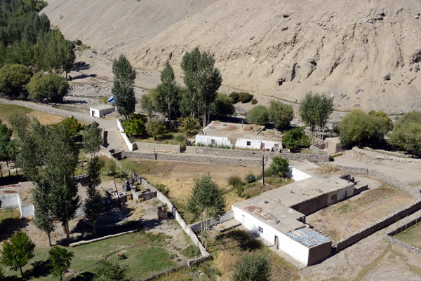 Village of Vrang seen from the Buddhist stupa, Wakhan Valley