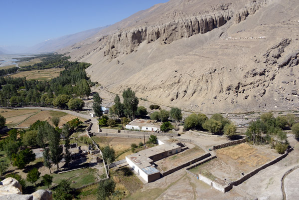 Village of Vrang seen from the Buddhist stupa, Wakhan Valley