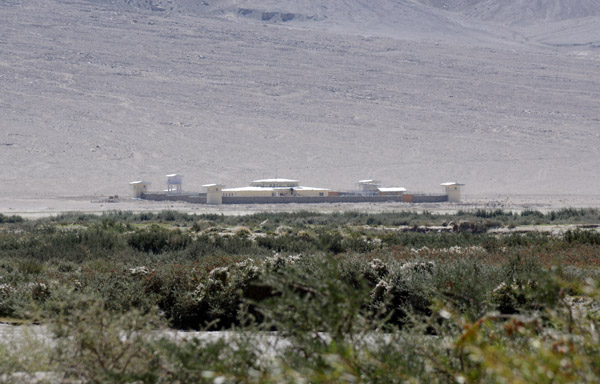 A military outpost between Eshmareh and Qala Panja, Afghanistan, across the river from Vrang in the Wakhan Valley