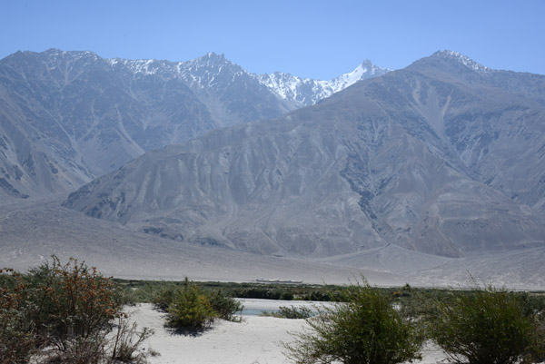 Sandy section of the Wakhan Valley with the mountains between Eshmareh and Qala Panja, Afghanistan