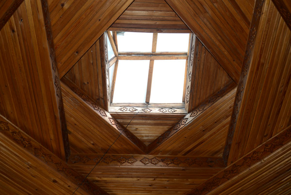 Skylight of the Mubarak-i Wakhani Museum, a traditional Pamiri building