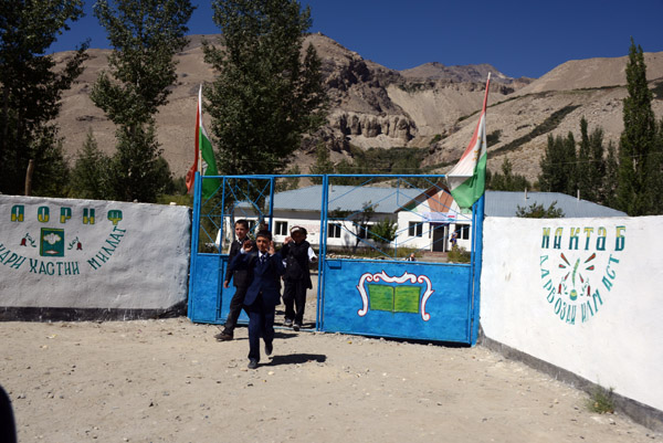School in the village of Yamg, Wakhan Valley