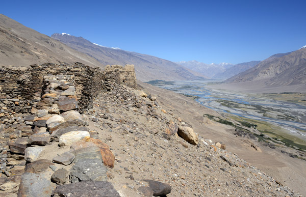Looking east along the southern wall, Yamchun Fortress