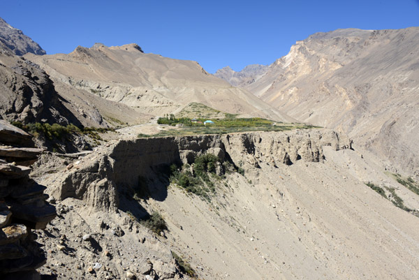 The cliff below Bibi Fatima, Tajikistan