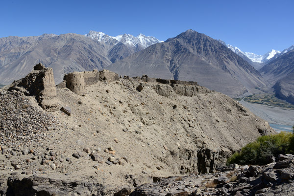 Yamchun Fortress from the road connecting the Wakhan Valley with Bibi Fatima