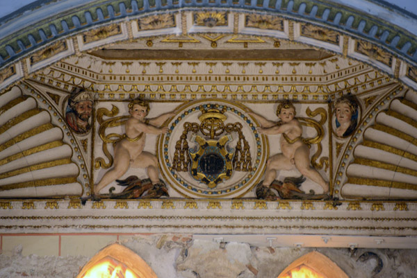 Baroque addition to the decoration of the Church of Santa Maria la Blanca, the old synagogue