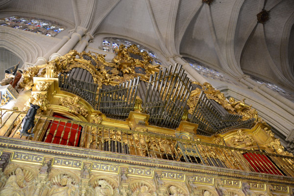 The Epistle Organ: 1756, Pedro de Liborna Echevarra, from the Choir, Toledo Cathedral