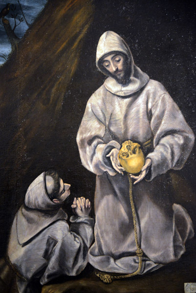 St Francis and Brother Leo Meditating on Death, 1610 -1614, El Greco